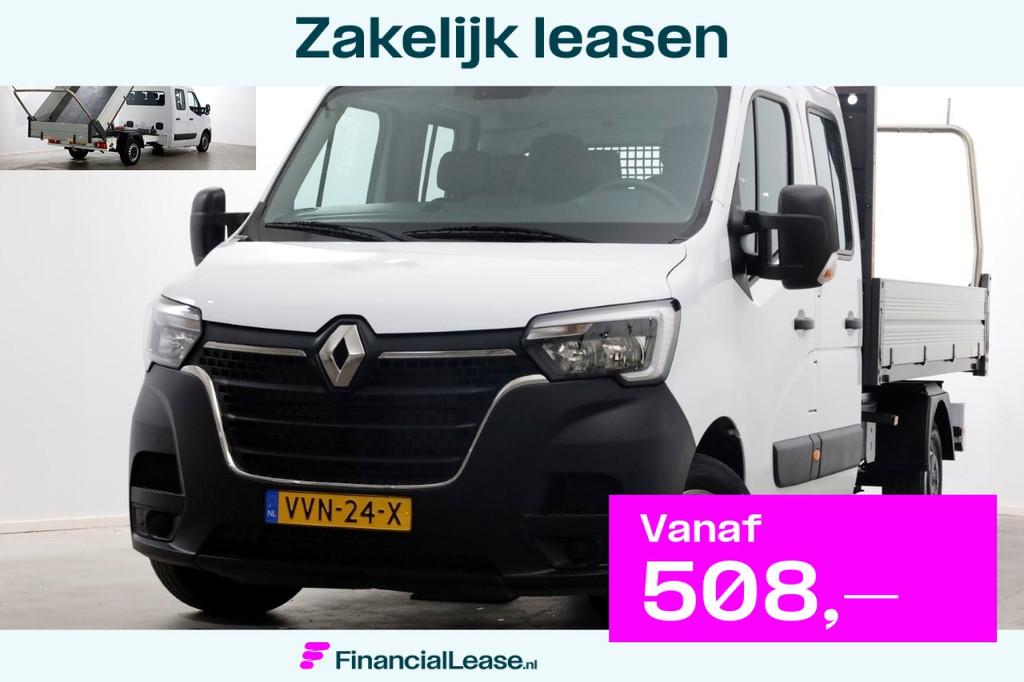 Renault Master T35 2.3 dCi 145pk L3 D.C. Kipper 05-2023, Auto's, Bestelauto's, Bedrijf, Lease, Financial lease, ABS, Airconditioning
