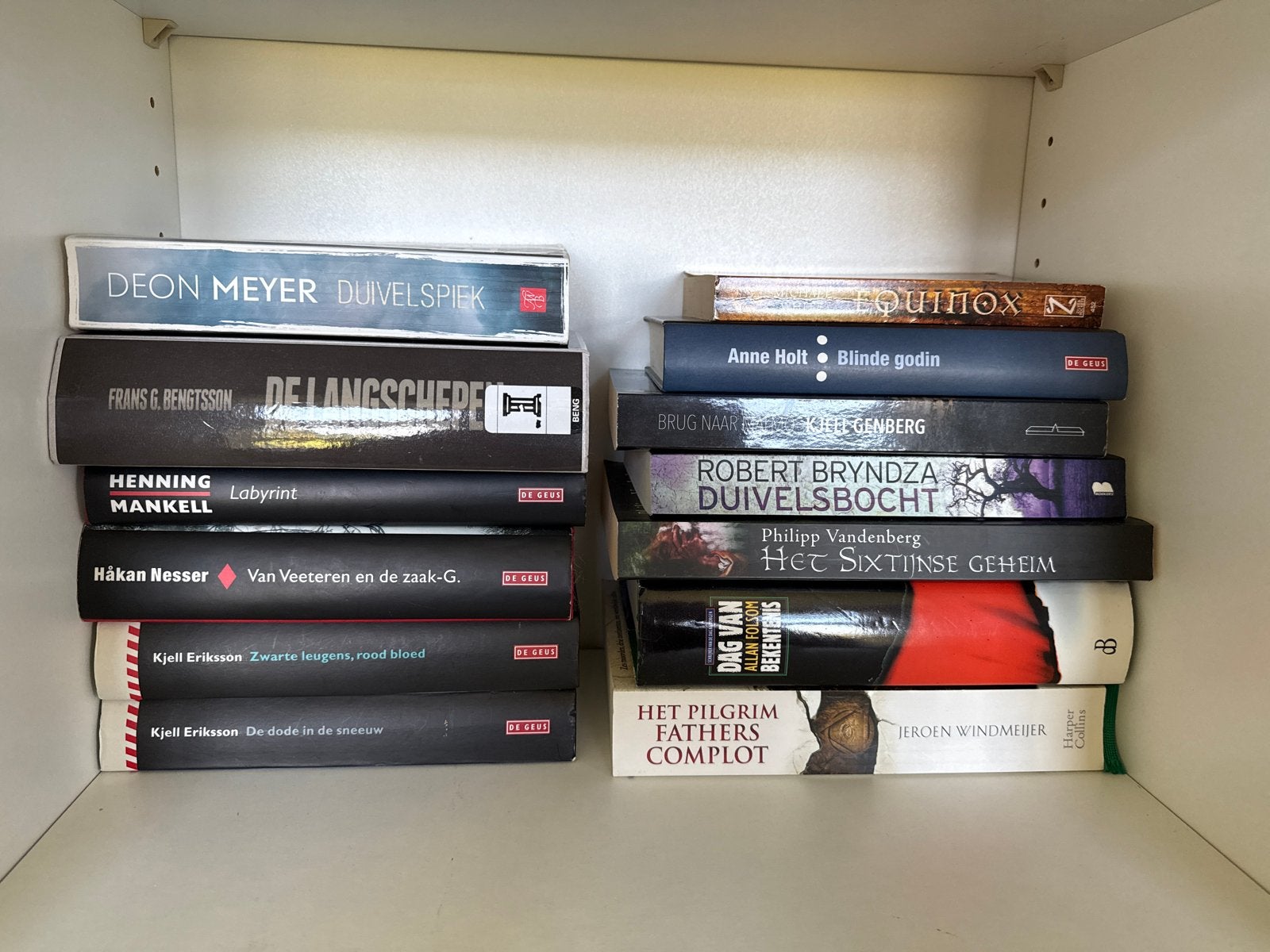 Diverse thrillers en romans van bekende auteurs, Ophalen, Gelezen