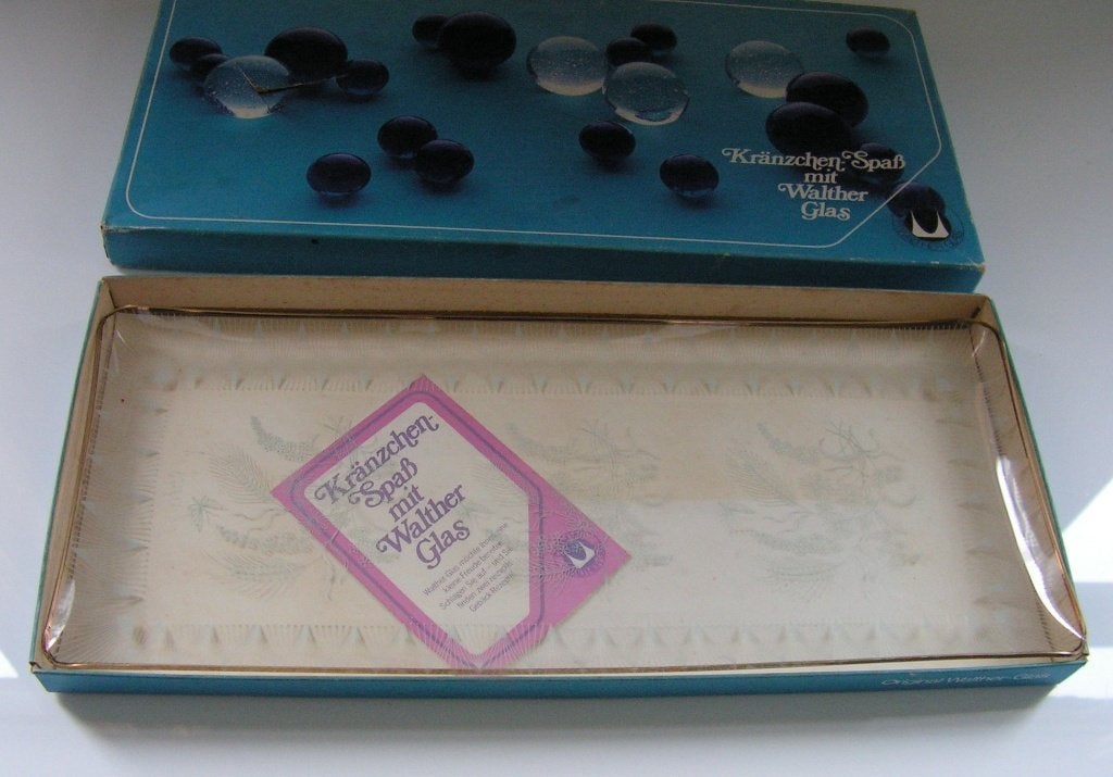Walther Glas Cakeschaal, Huis en Inrichting, Gebruikt, Overige merken, ., Vintage