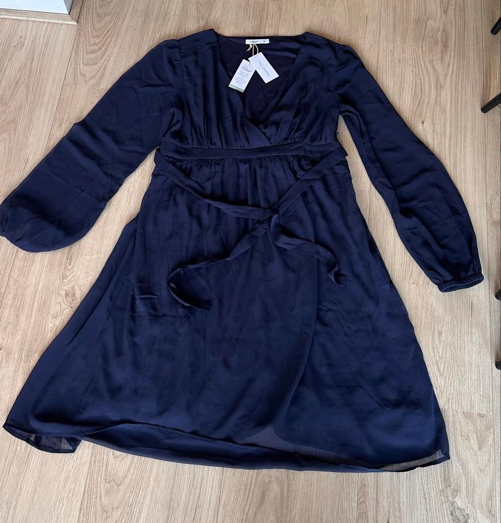 Noppies Maternity Jaya jurk, Kleding | Dames, Jurken, Nieuw, Maat 38/40 (M), Blauw, Knielengte, Ophalen