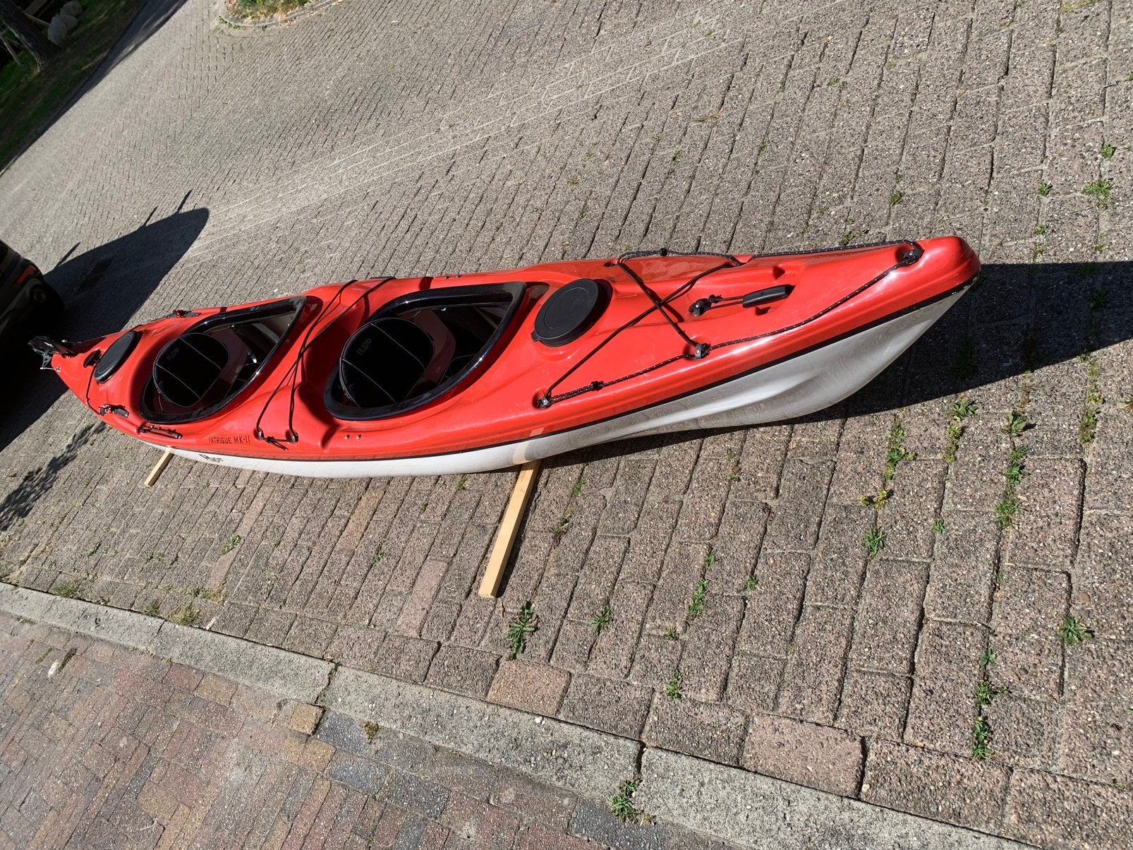 Kayak, Riot Intrigue MK11, tandem, Ophalen, Zo goed als nieuw, Twee personen, Kajak