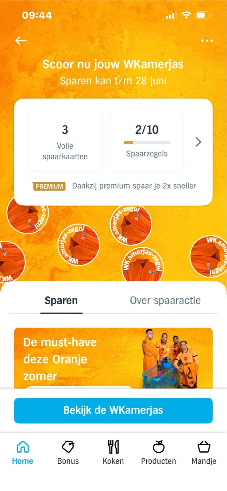 3 volle spaarkaarten AH WKamerjas, Hobby en Vrije tijd, Spaarzegeltjes, Ophalen of Verzenden, Winkel, Super of Benzinepomp, Volle spaarkaart
