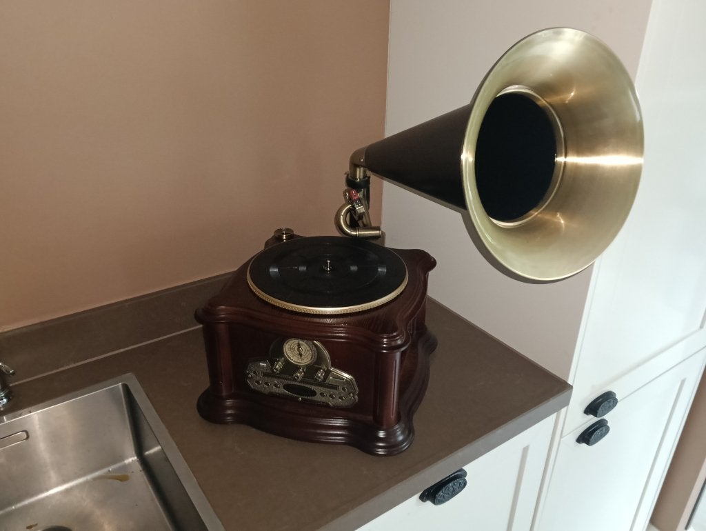 Soundmaster NR917 muziekcenter met grammofoon, Ophalen, Zo goed als nieuw, Tuner of Radio, Overige merken
