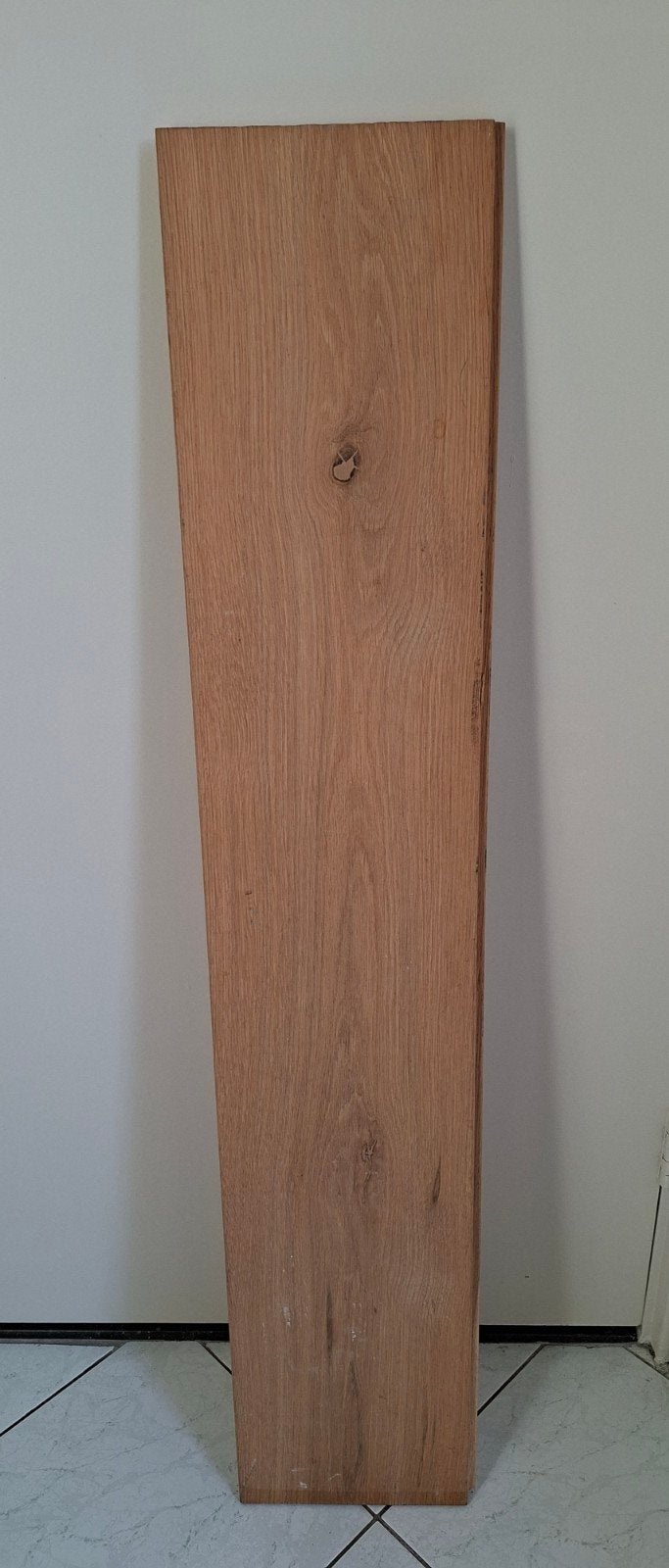 Blank Eiken Plank Vloerdeel met Messing en Groef, Doe-het-zelf en Verbouw, Ophalen, Minder dan 25 mm, Eiken, Zo goed als nieuw