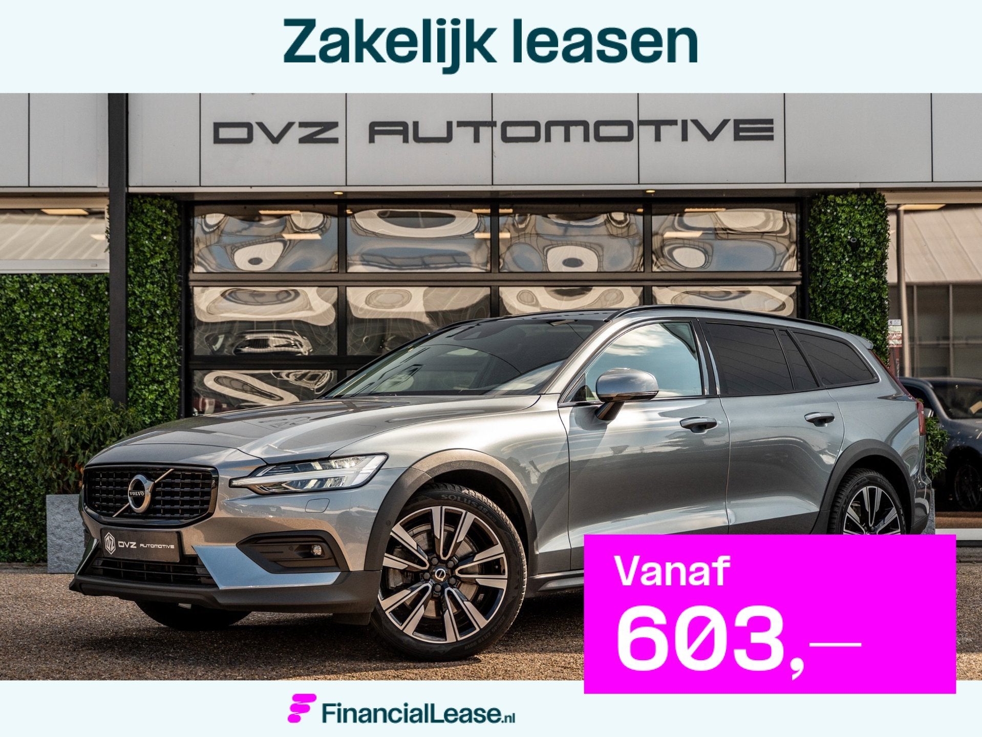 Volvo V60 Cross Country 2.0 B5 AWD Pro | H/K Sound | Memory, Dealer onderhouden, 4 cilinders, Vierwielaandrijving, Zilver of Grijs