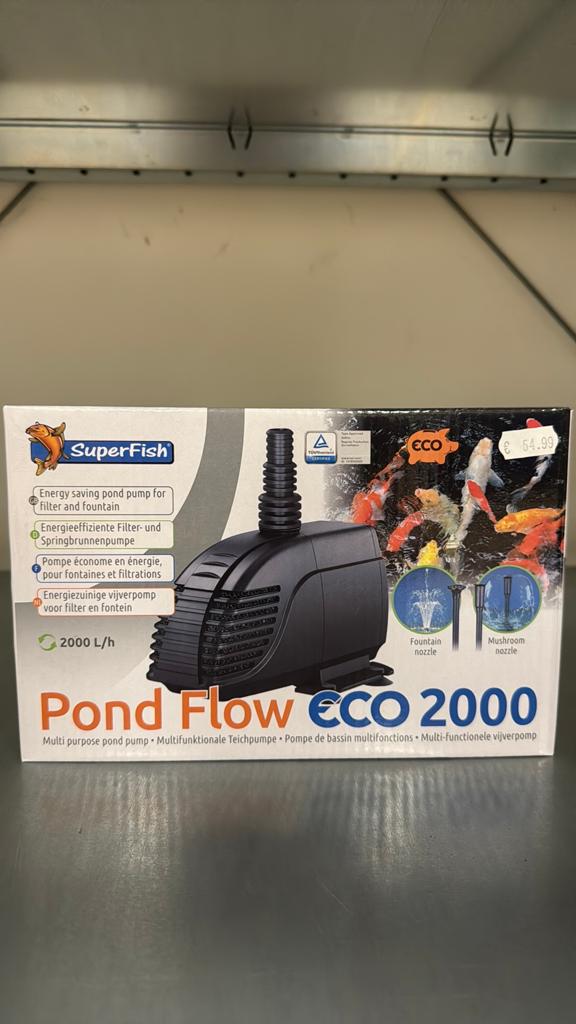 Fontein pomp eco 2000 vijver NIEUW, Tuin en Terras, Vijver-toebehoren, Ophalen, Zo goed als nieuw, Vijverfilter