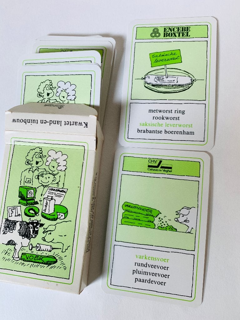 Kwartet Land- en Tuinbouw NCB Boerenbond boeren tuinders, Verzamelen, Speelkaarten, Jokers en Kwartetten, Ophalen of Verzenden