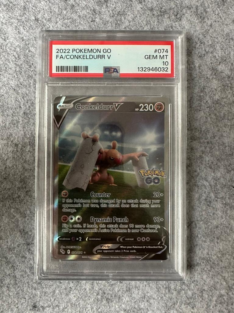 Pokemon Conkeldurr V psa 10, Ophalen of Verzenden, Nieuw