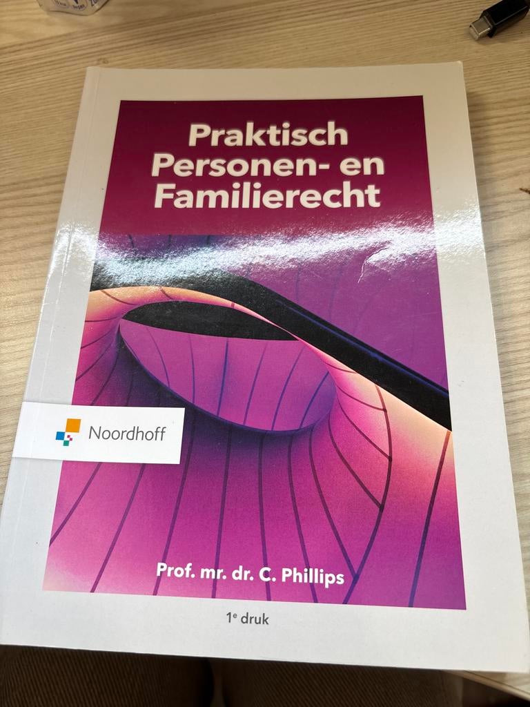 Praktisch Personen- en Familierecht - 1e druk, Ophalen of Verzenden, Gamma, Zo goed als nieuw, HBO