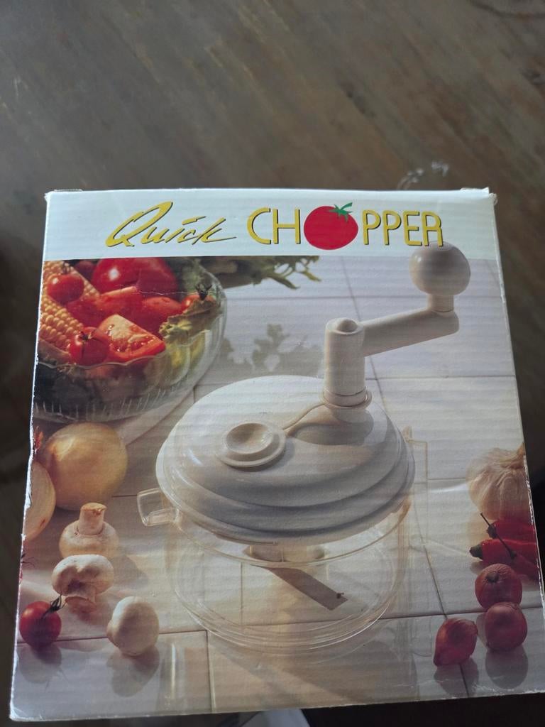 Quick Chopper Keukenapparaat - Handmatige Hakmolen, 1 tot 2 liter, Nieuw, Ophalen of Verzenden, Vaatwasserbestendig