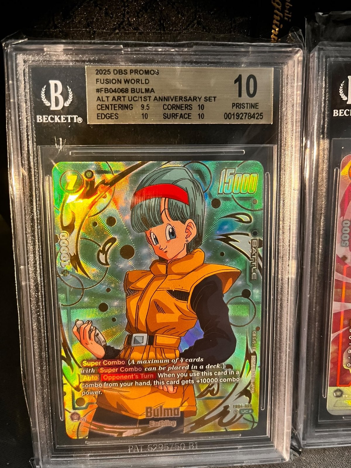 Dragon Ball Super Card Game BGS 10/9.5 Graded Kaarten, Ophalen of Verzenden, Nieuw, Losse kaart