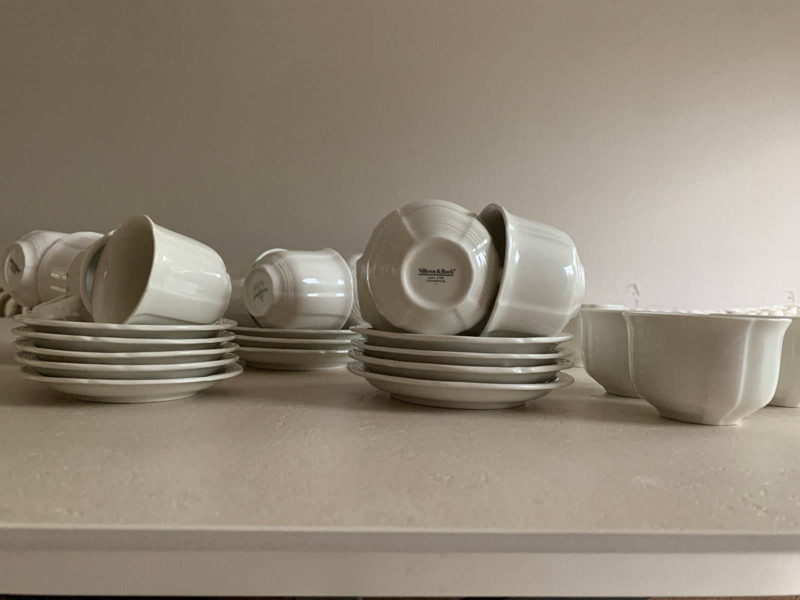Villeroy & Boch Servies: Espresso, Thee, Koffie, Melk, Suike, Villeroy & Boch, Ophalen of Verzenden, Zo goed als nieuw, Kop(pen) en/of Schotel(s)