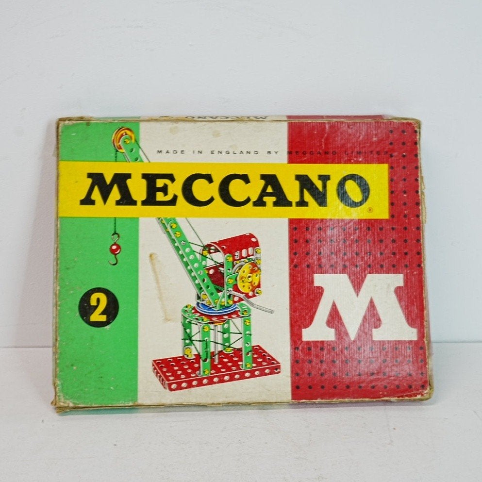 Vintage Meccano Bouwdozen - Set van 4 dozen en 2  x  losse., Ophalen of Verzenden, Gebruikt