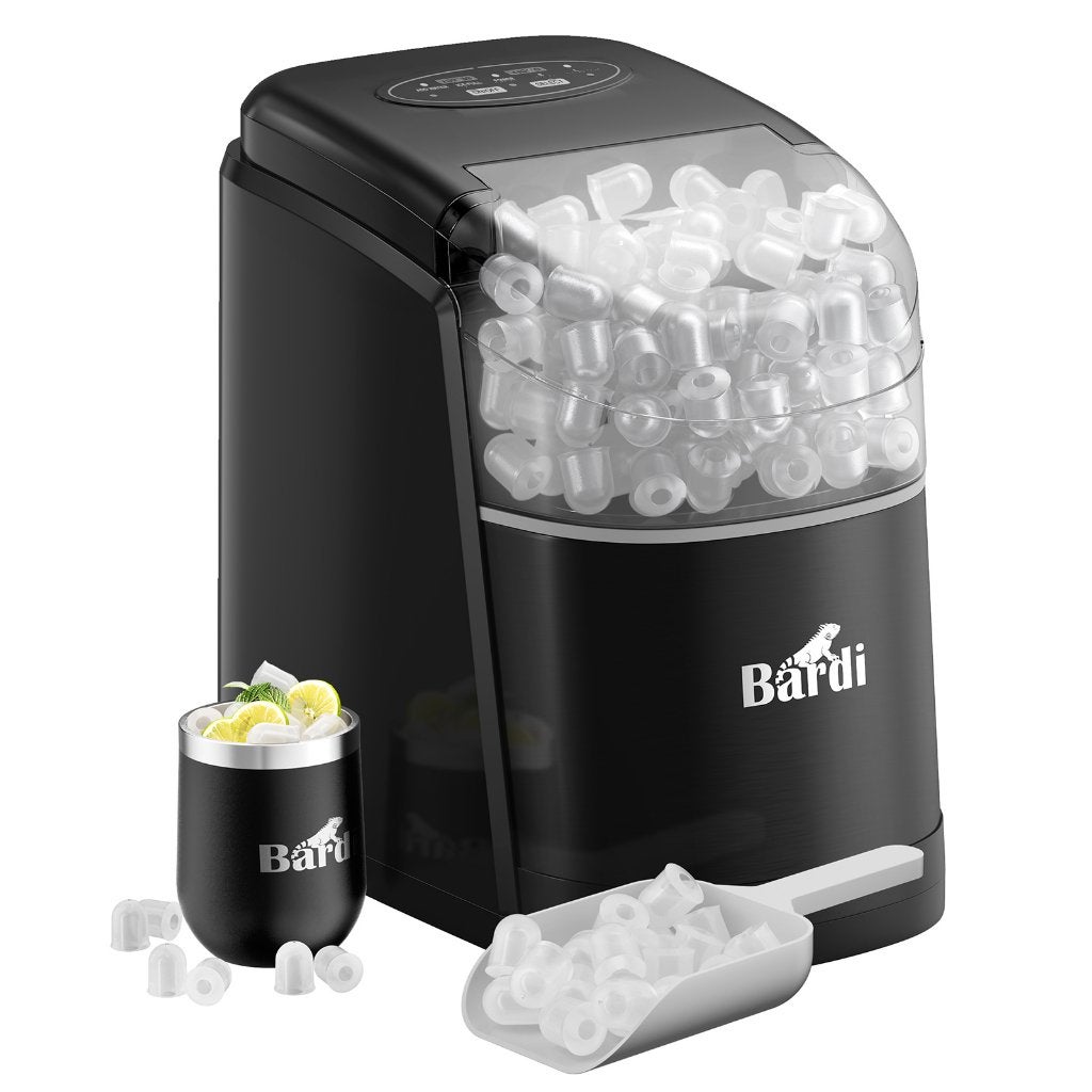 Bardi 1,6 Liter Deluxe Ijsblokjesmachine SET - ZWART, Ophalen, Zo goed als nieuw, Zelfvriezend