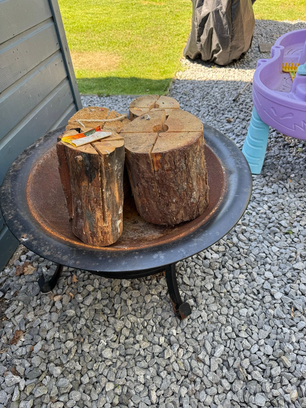 Vuurkorf met zweedse fakkels, Tuin en Terras, Ophalen, Gebruikt, Vuurkorf