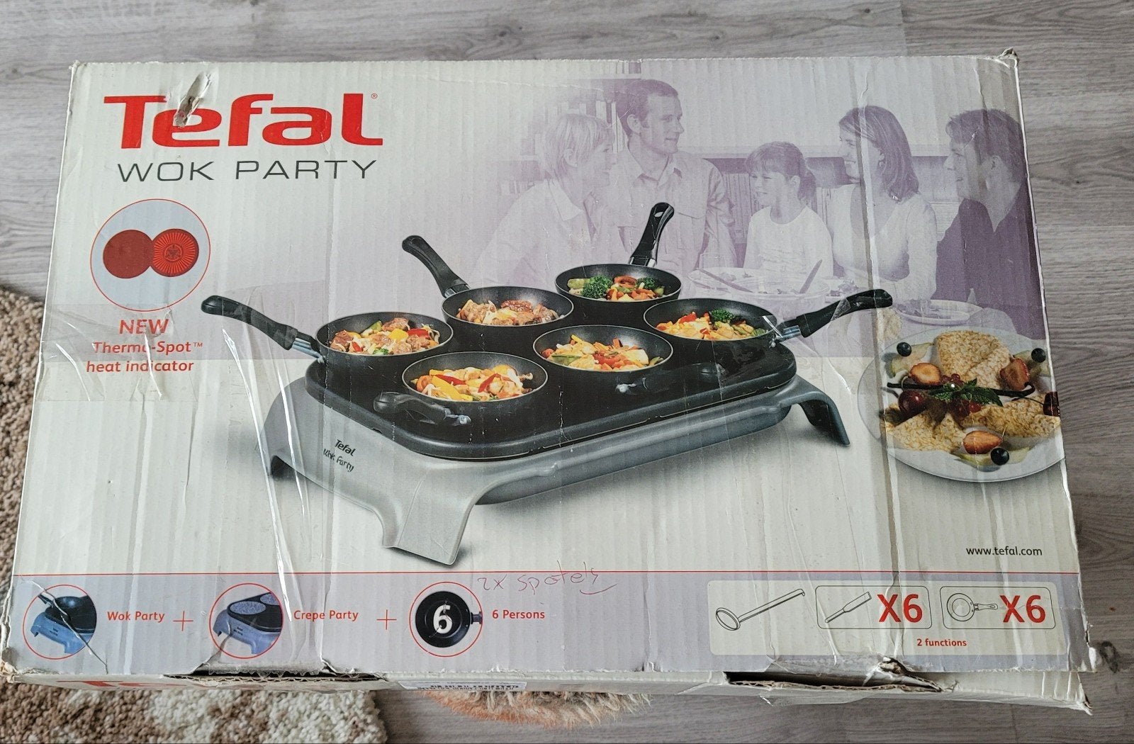 Te koop igst. Tefal wokset  compleet, Witgoed en Apparatuur, Gourmetstellen, Ophalen of Verzenden, 4 t/m 7 personen