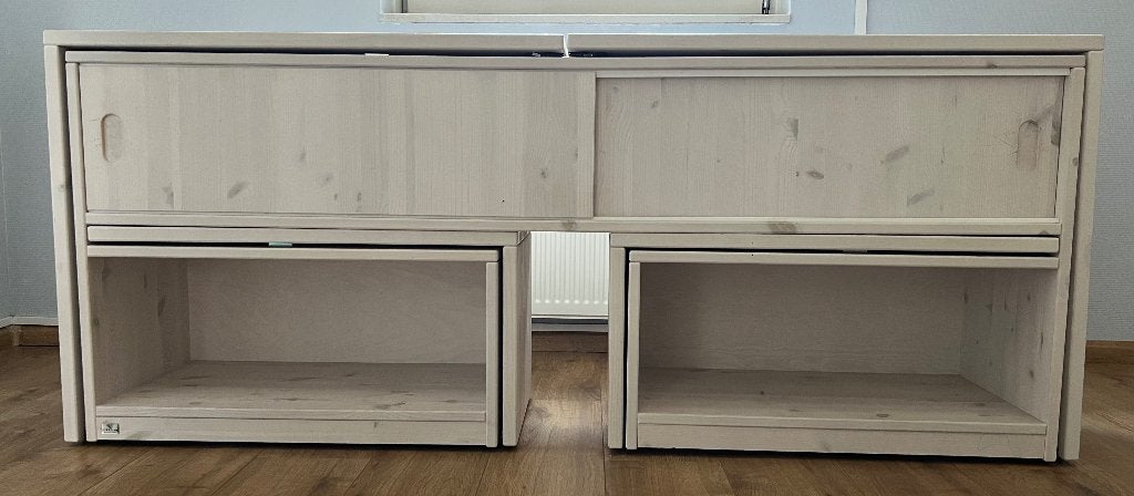 Bureau met uitschuifbare bankjes en opbergruimte, Ophalen, Gebruikt, Tafel(s)