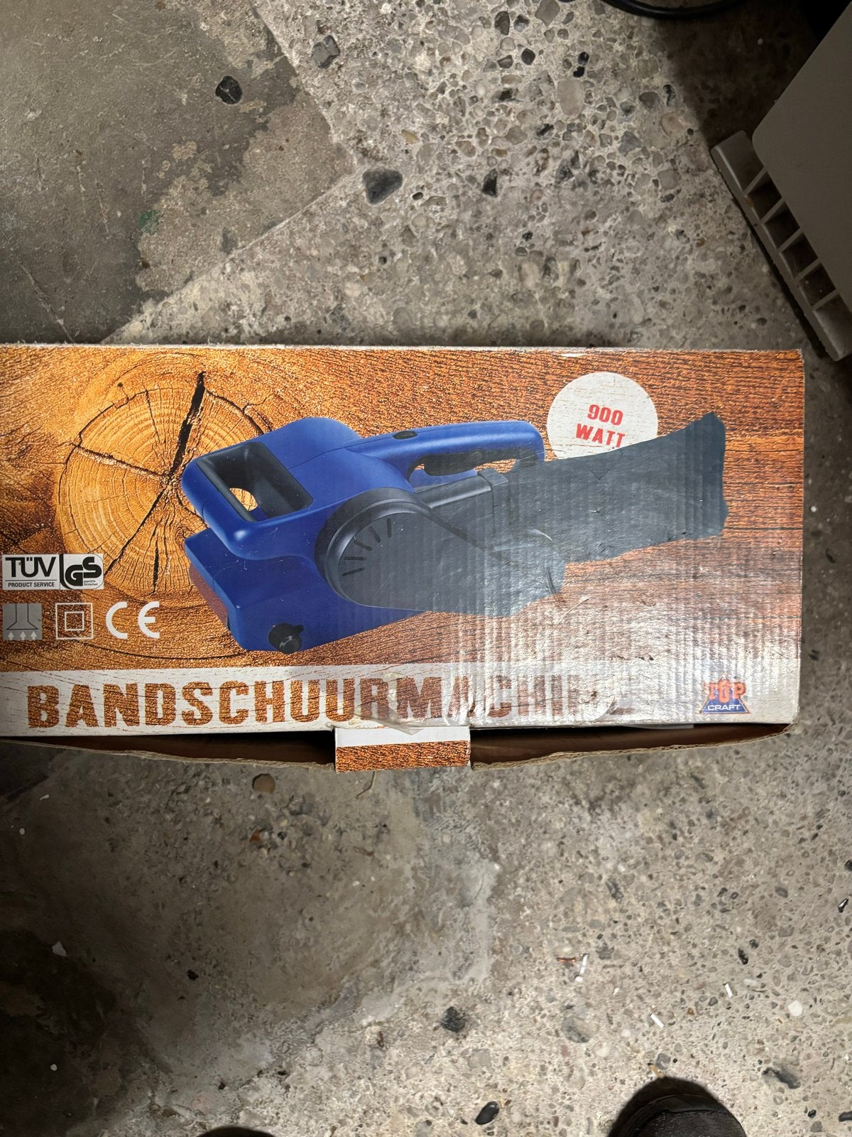 Bandschuurmachine 900W - Krachtig en Betrouwbaar, Ophalen of Verzenden, Gebruikt, 600 tot 1200 watt, Bandschuurmachine
