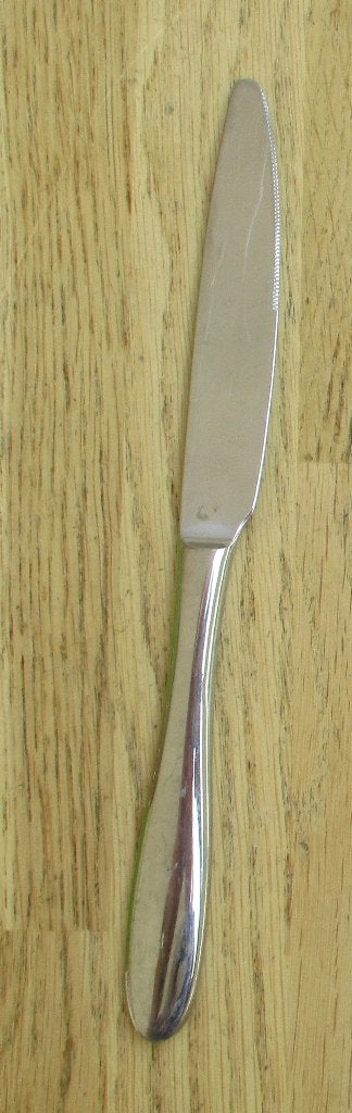 1 dinermes schulte ufer 23,5cm nette staat, Ophalen of Verzenden, Gebruikt, Rvs of Chroom