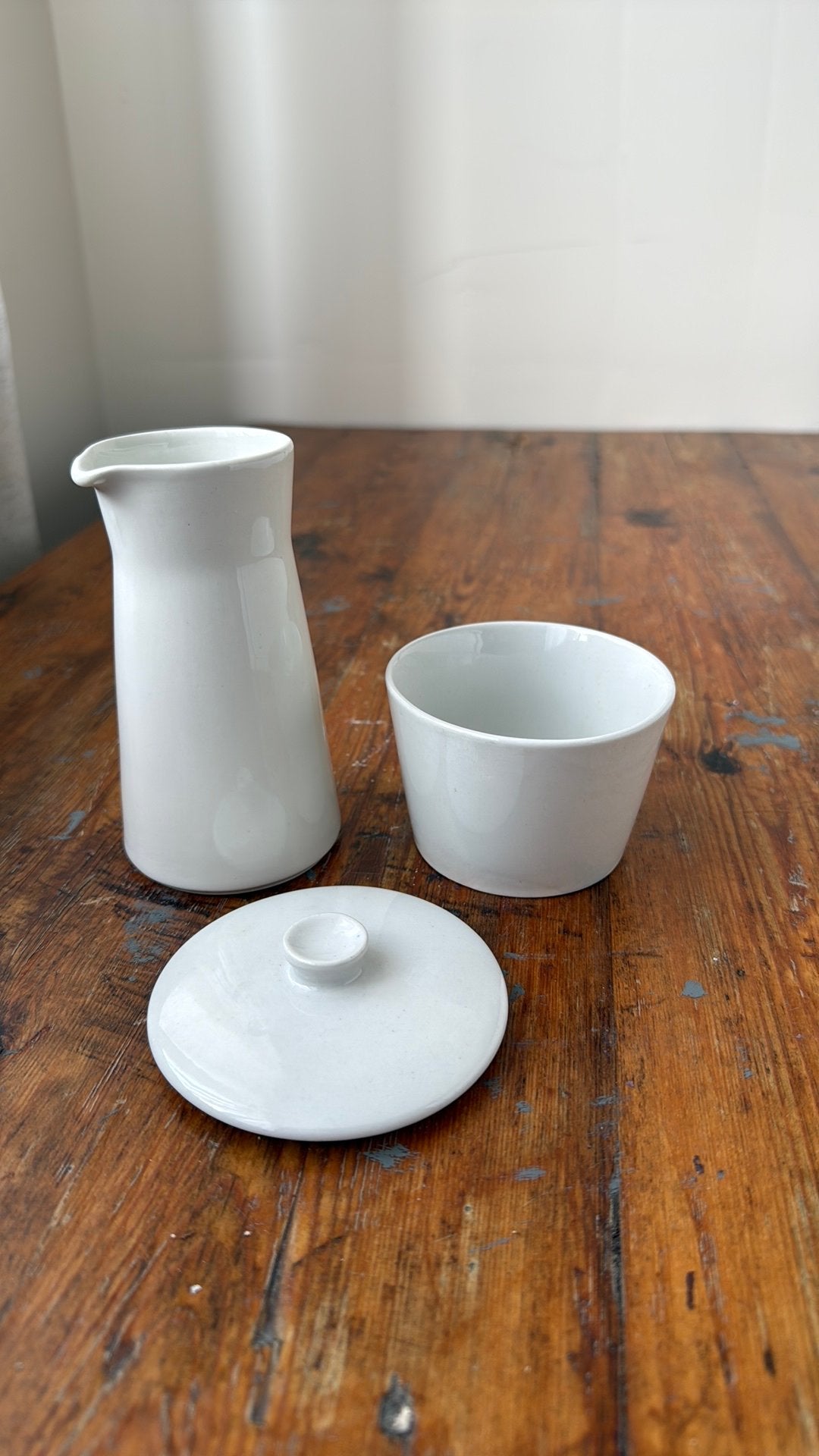 Fins Arabia Kilta suikerpot en melkkannetje vintage ‘70’s, Huis en Inrichting, Keuken | Servies, Ophalen, Keramiek, Overige typen