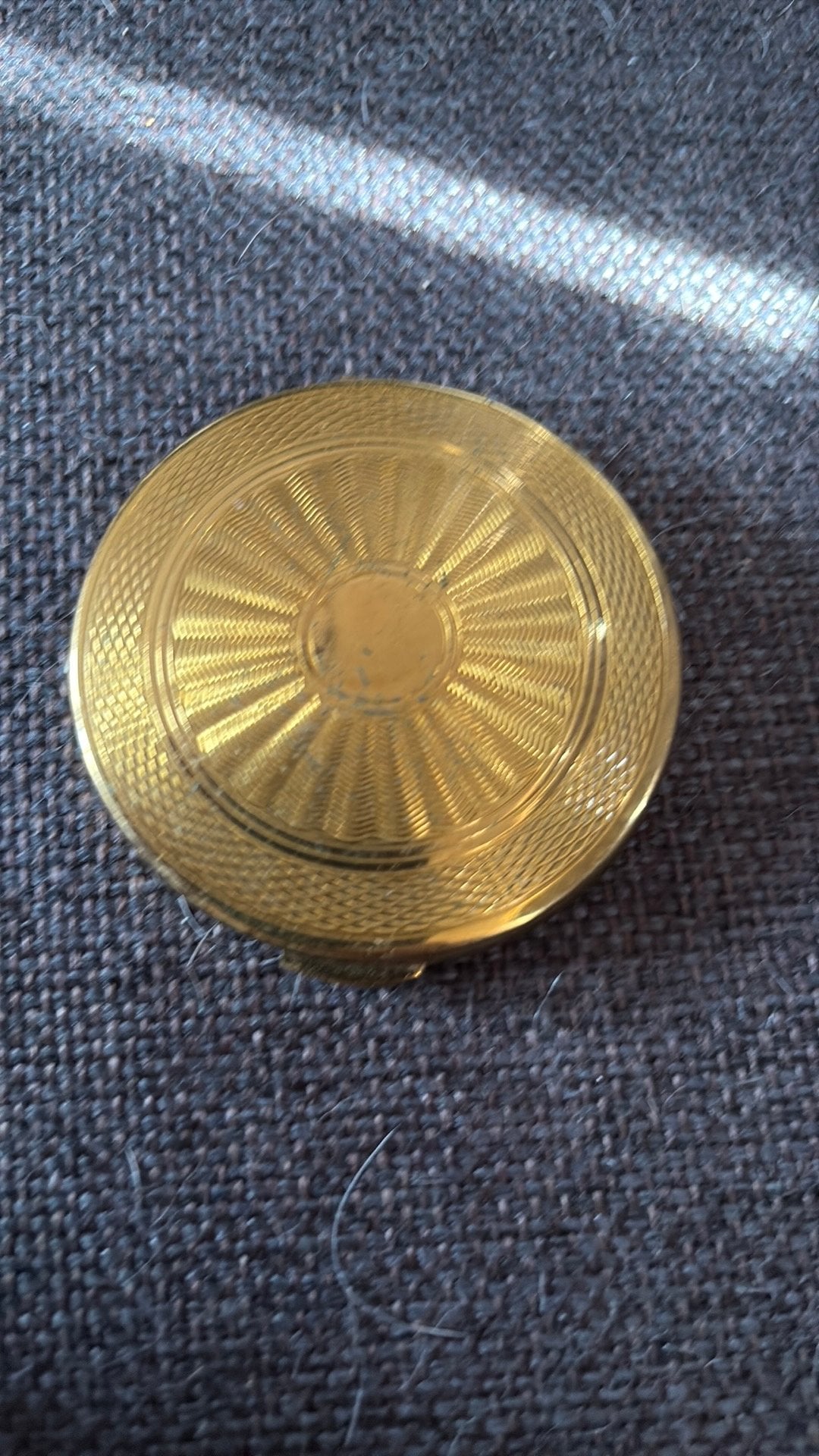 Retro poederdoosje Made in England, Ophalen of Verzenden, Persoonlijke verzorging