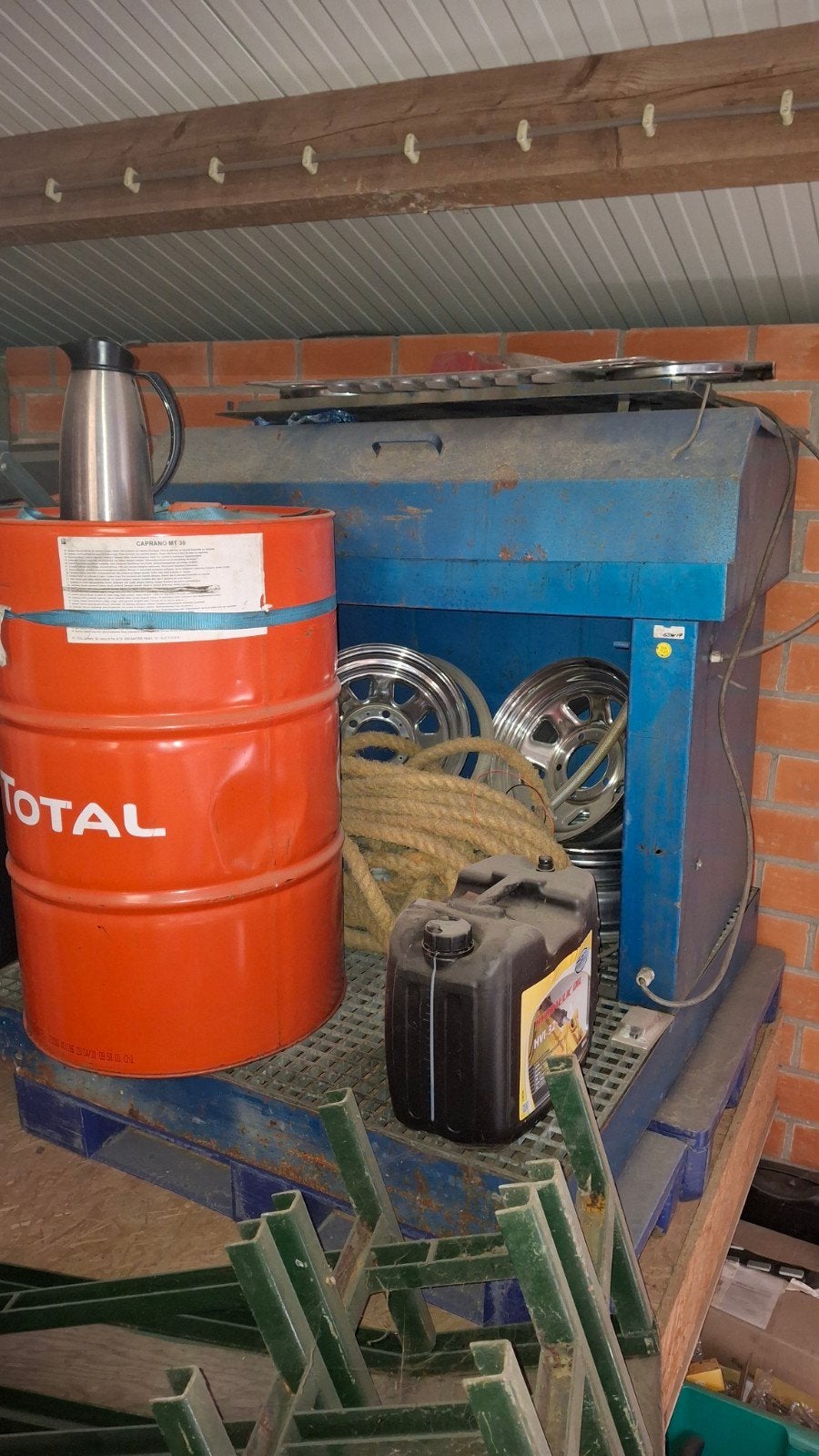 Spoelbak met vat 200 l.Incl lekbak., Auto diversen, Ophalen