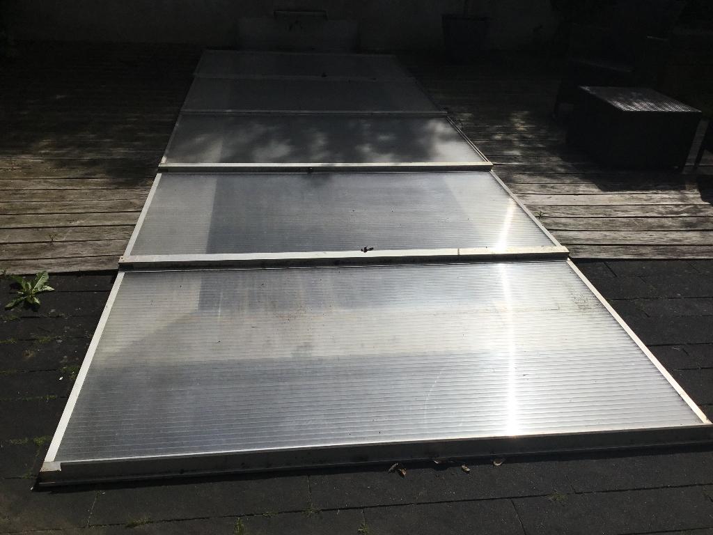 Kanaal platen poly carbonaat (183cm x 104cm), Ophalen, Gebruikt, Overige materialen, 20 tot 50 mm