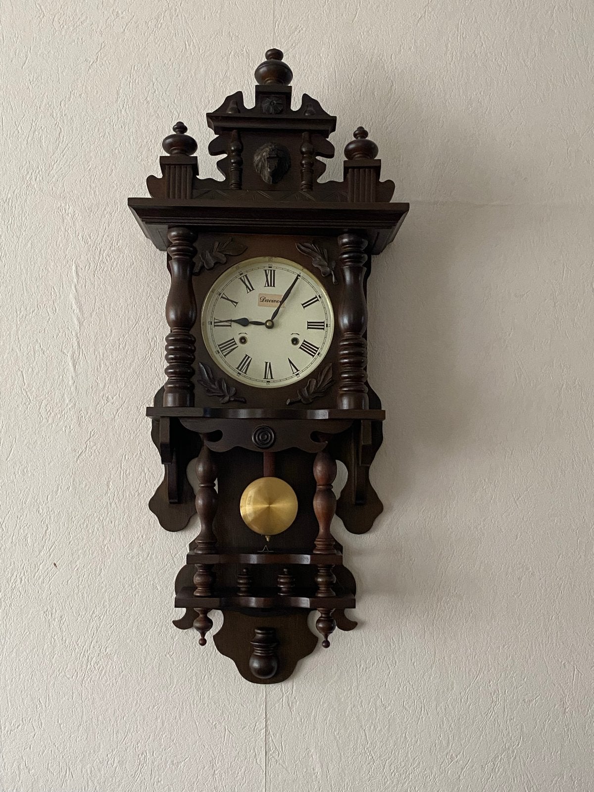 Antieke Daewoo wandklok met slinger, Ophalen