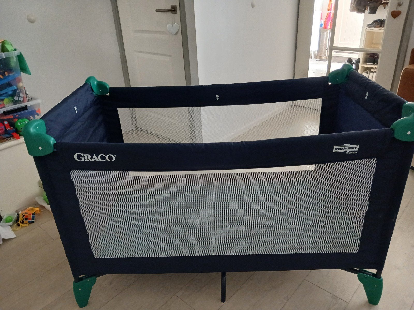 Graco Pack 'n Play Express Reisbedje - Donkerblauw, Ophalen, Zo goed als nieuw, Reisbedje