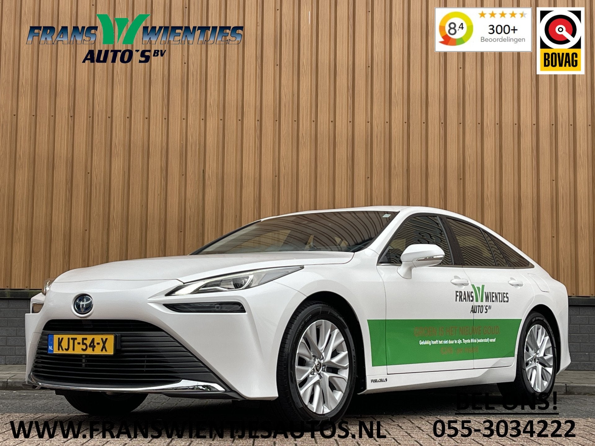 Toyota Mirai Dynamic | Apple Carplay | Android Auto | Keyles, Auto's, Toyota, Automaat, Gebruikt, Overige brandstoffen, Wit