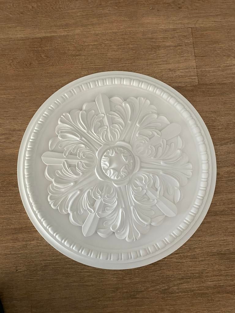 Rozet plafond 2 stuks 43 cm nieuw, Ophalen of Verzenden, Zilver