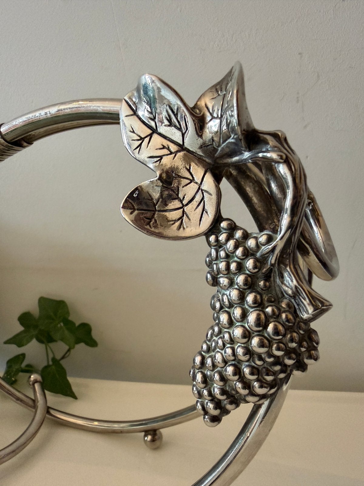 Vintage chrome wijnhouder, Ophalen of Verzenden
