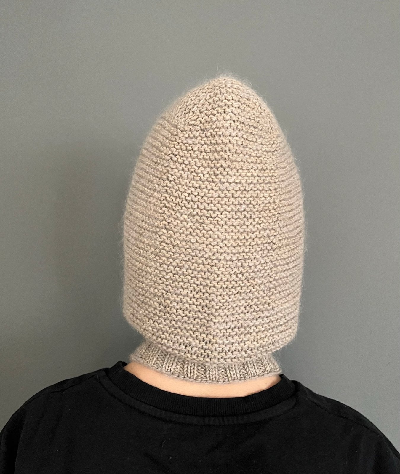Gebreide Balaclava van Merinowol - Beige, Ophalen of Verzenden, Nieuw, Maat 38/40 (M), Muts