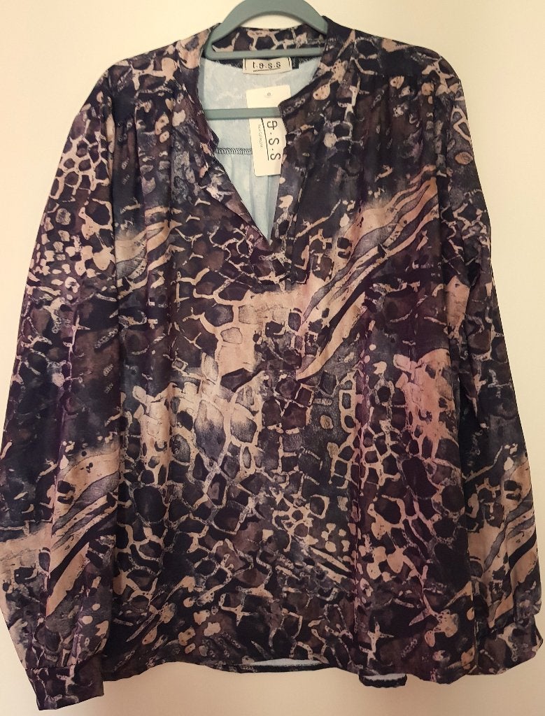 Tuniek/Shirt 48, Kleding | Dames, Grote Maten, Verzenden, Blouse of Tuniek, Zwart, Nieuw
