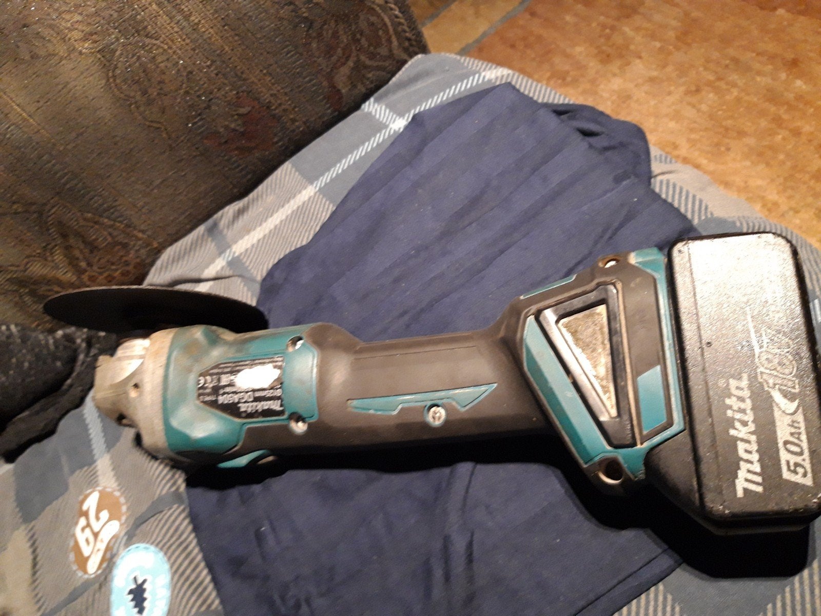 Makita DGA504 Accu Haakse Slijper 18V 5.0Ah (excl. lader), Ophalen, Gebruikt, 700 tot 1000 watt