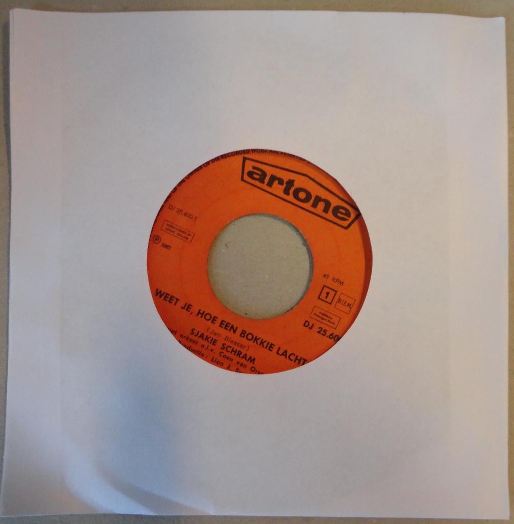 Sjakie Schram > Weet je hoe een bokkie lacht, Gebruikt, 7 inch, Single, Ophalen of Verzenden