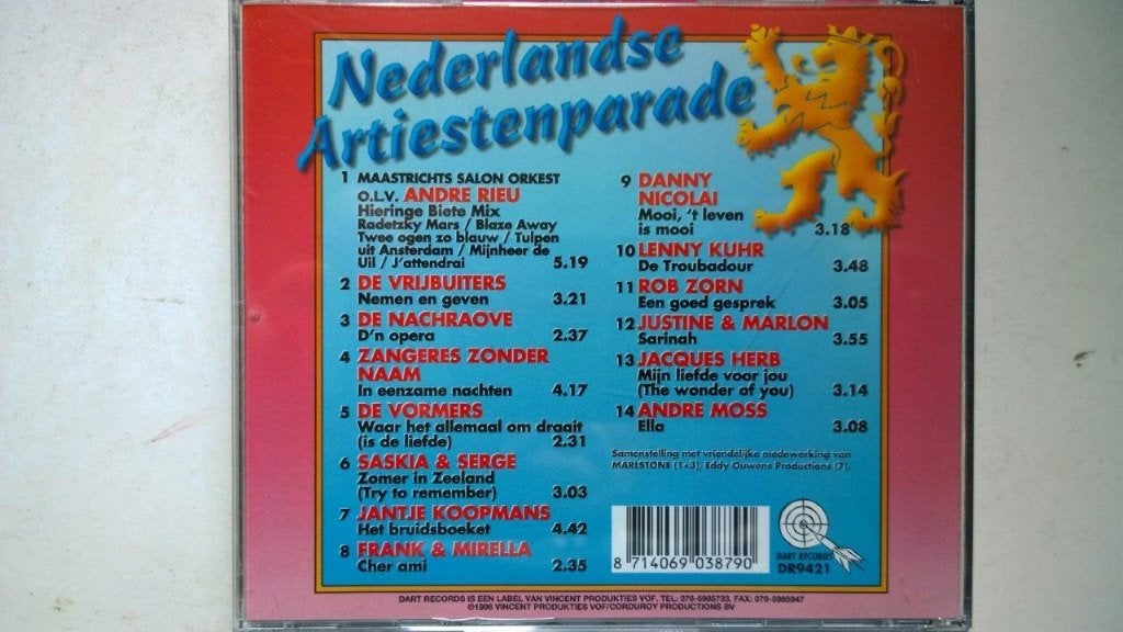 Nederlandse Artiestenparade, Cd's en Dvd's, Ophalen of Verzenden, Zo goed als nieuw, Nederlandstalig