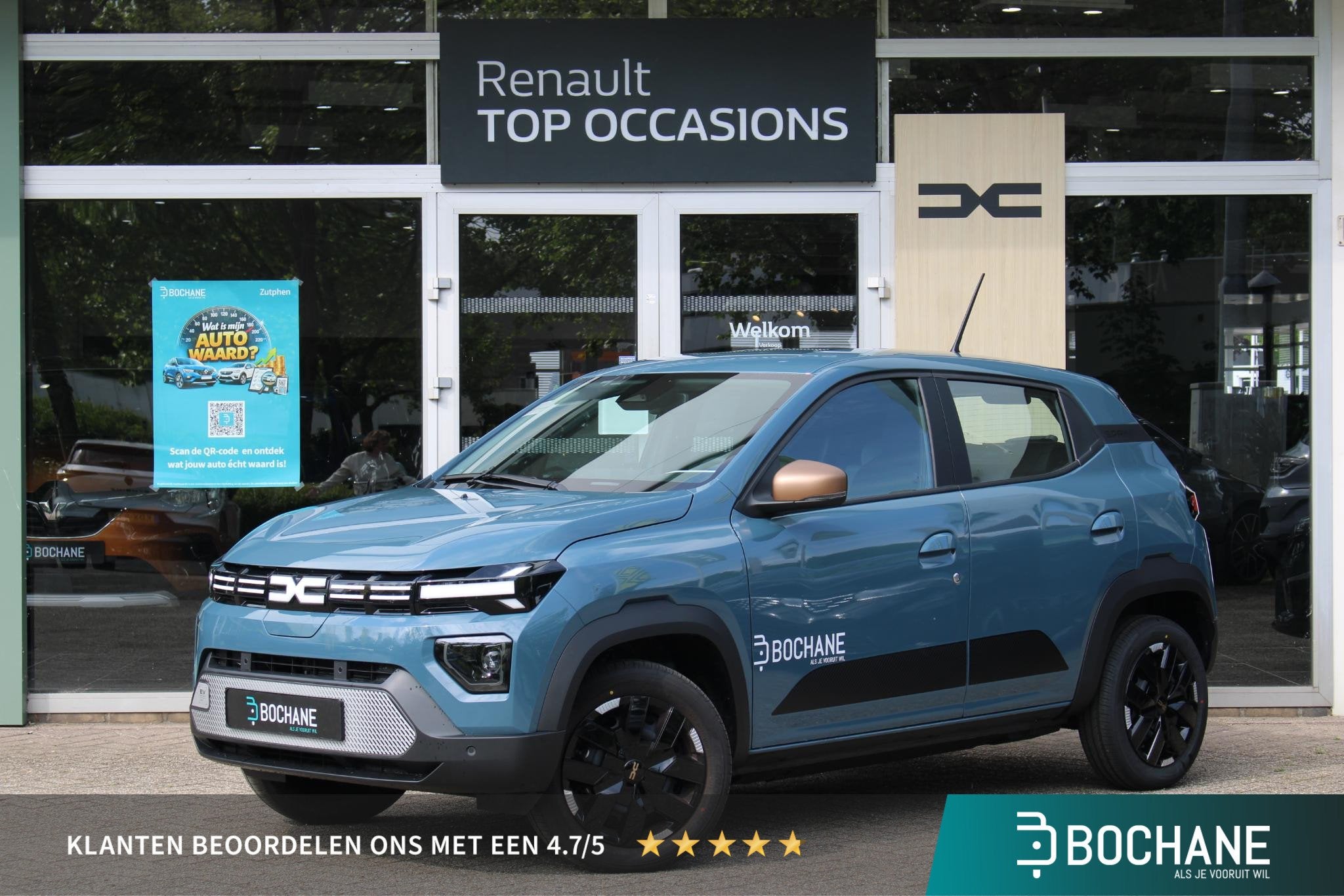 Dacia Spring Extreme 100 24.3 kWh | DEMO, Auto's, 970 kg, Stof, 225 km, Te koop