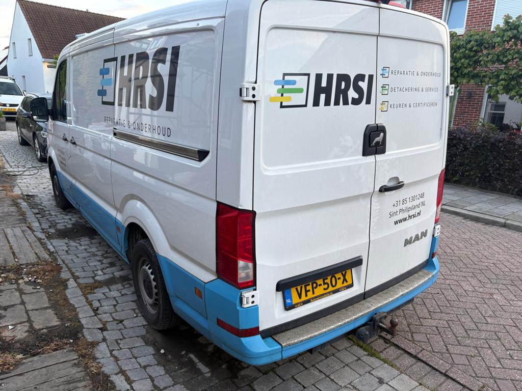 MAN TGE GB 2.0 TDI 177pk SW H2 3.180 FWD 2020 Wit, Auto's, Bestelauto's, Stof, 1998 kg, Euro 6, 4 cilinders