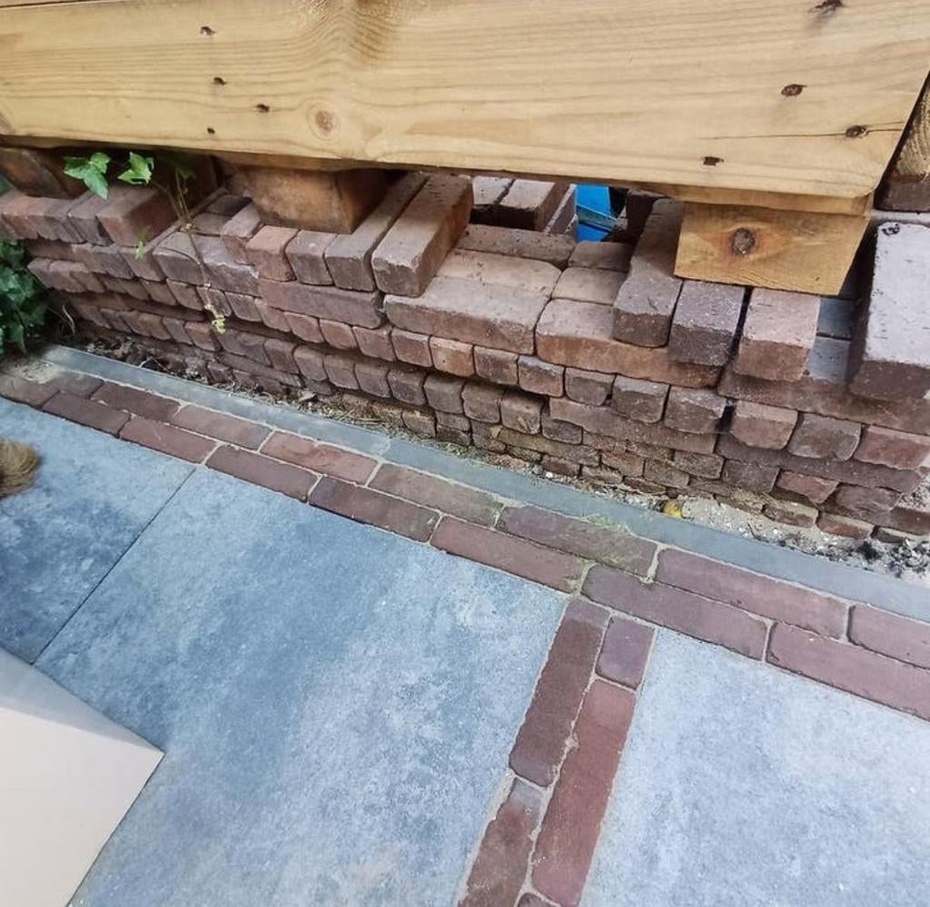 Waaltjes rood bruin 20x5x6 vida carpo circa 250 stuks, Nieuw, Ophalen of Verzenden, Minder dan 10 m², Bruin