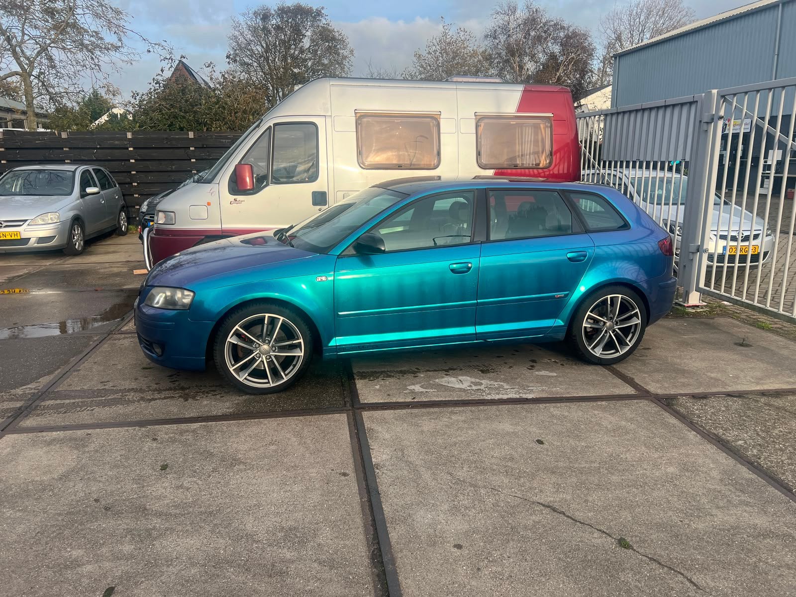Audi A3 2.0 Sportback 147KW Tfsi Quattro 2005 Grijs, 4 cilinders, 1984 cc, 1445 kg, Handgeschakeld
