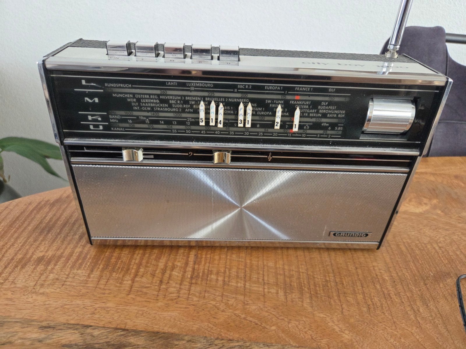 Grundig City-boy 1000, begin jaren '70, Ophalen, Gebruikt
