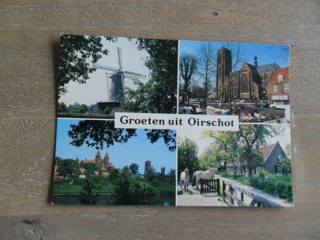 Oirschot, molen/kerk, Verzamelen, Ansichtkaarten | Nederland, Verzenden, 1980 tot heden, Ongelopen, Noord-Brabant