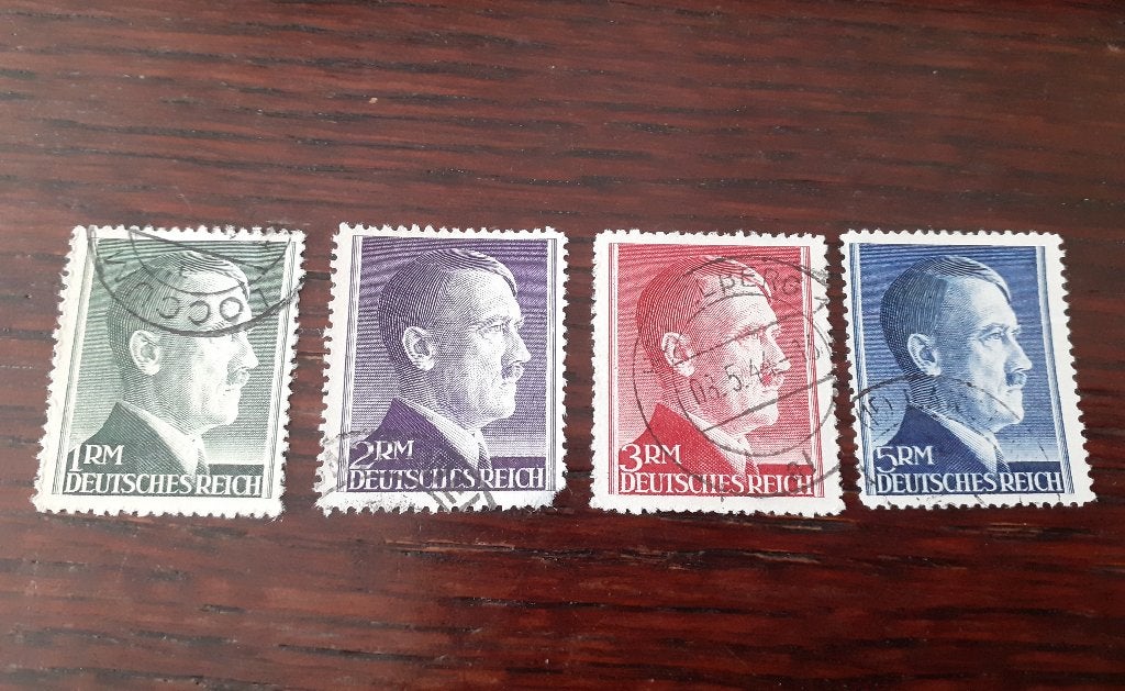 Duitse Rijk, mi 799A - 802A, bieden vanaf € 10,00, Ophalen of Verzenden, Overige periodes, Gestempeld