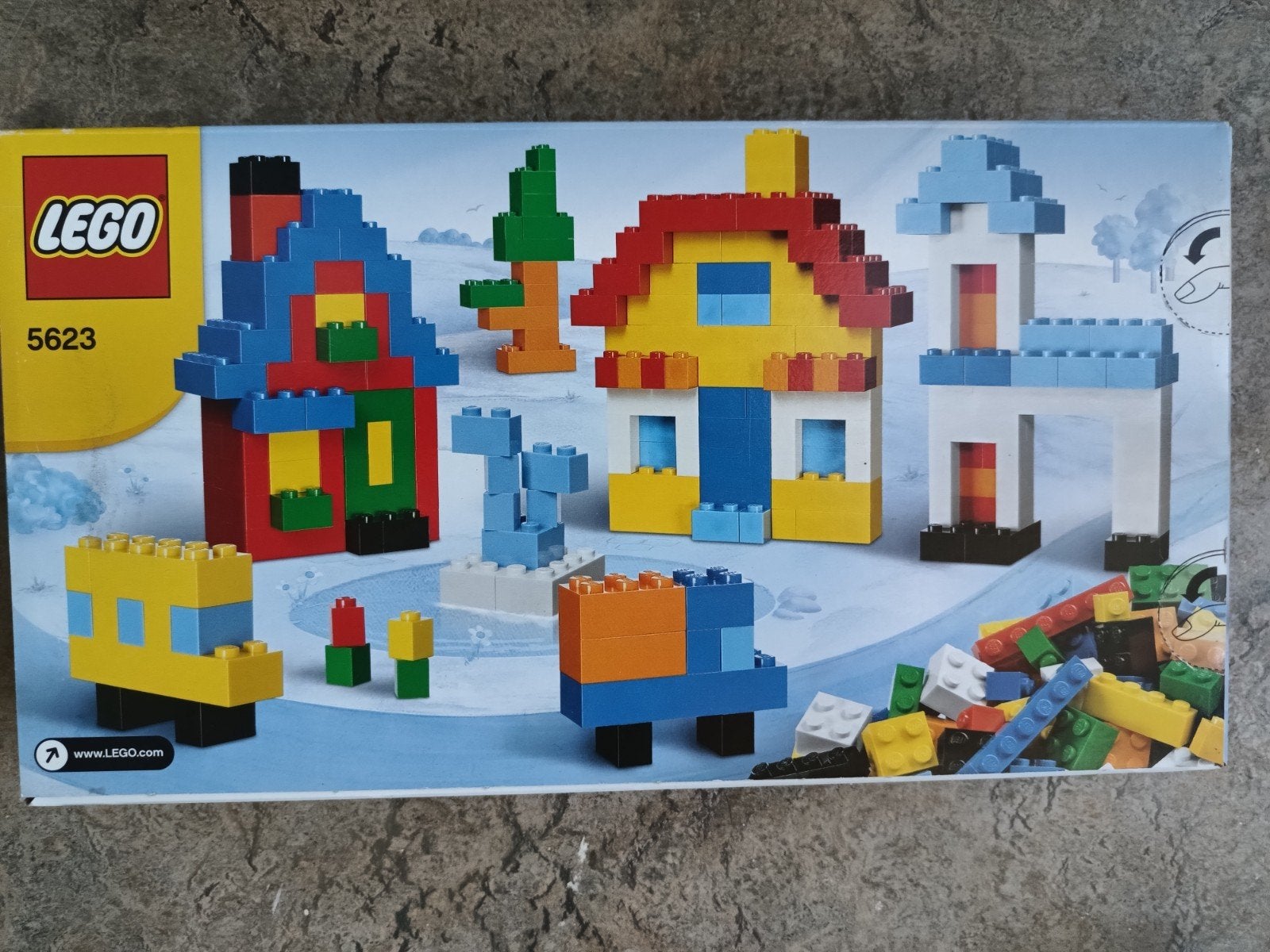 Lego 5623 - Grote basis doos met 450 Stenen, nieuw in ongeop, Lego, Nieuw, Ophalen of Verzenden, Inclusief doos