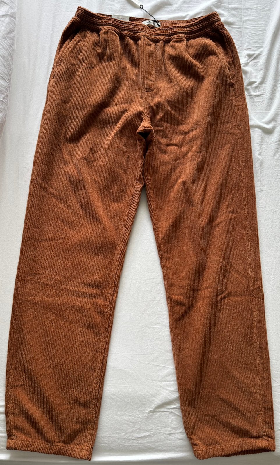 Nieuwe bruine Corduroy mid-rise broek (maat: M), Ophalen of Verzenden, Nieuw, Maat 48/50 (M), Bruin