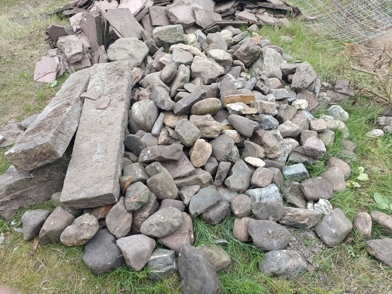 Diverse natuurstenen, Ophalen, Gebruikt, Kei, Grijs