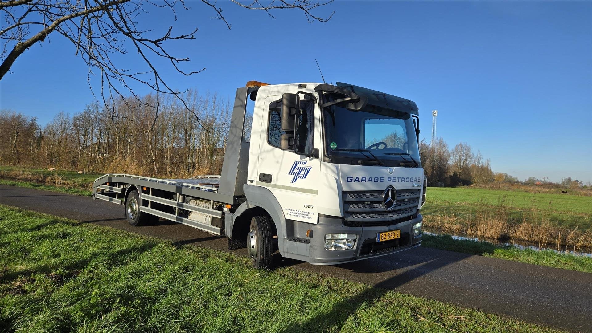 Mercedes-Benz Atego Oprijwagen, Automaat, 156 pk, Wit, Bedrijf
