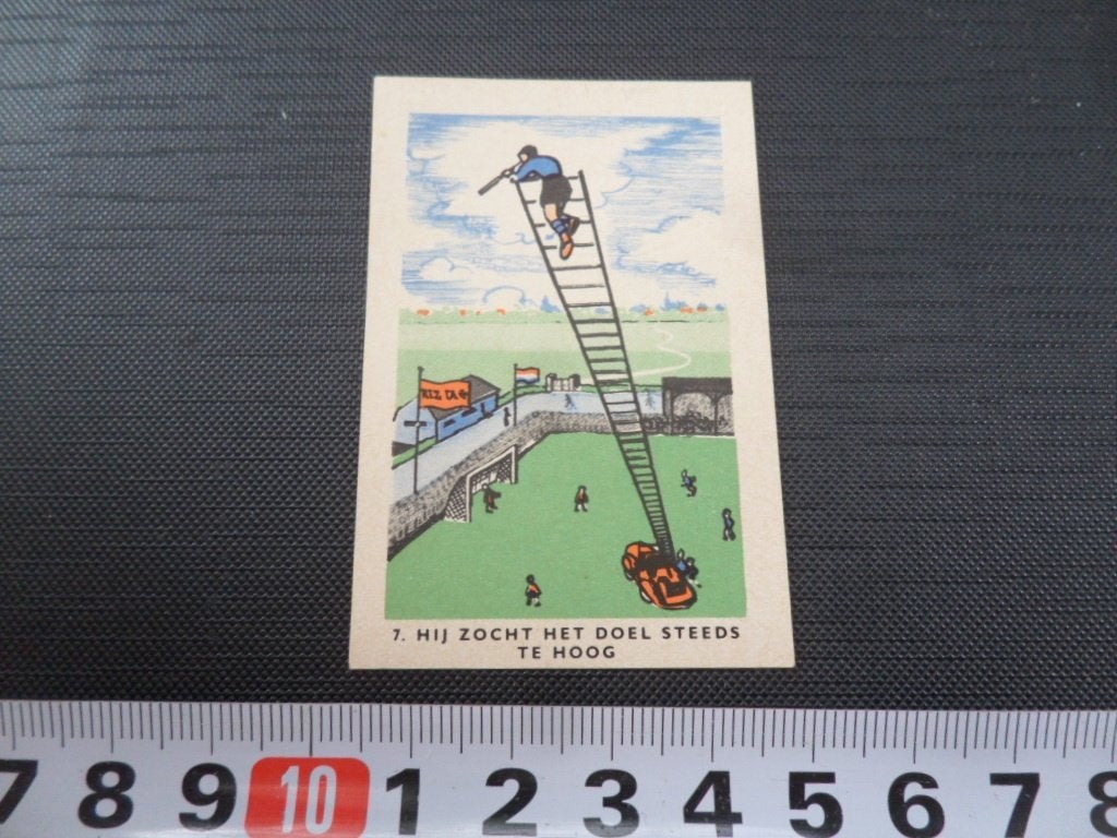 sticker plaatje strip voetbal spreekwoord RIZLA #7, Ophalen of Verzenden, Zo goed als nieuw