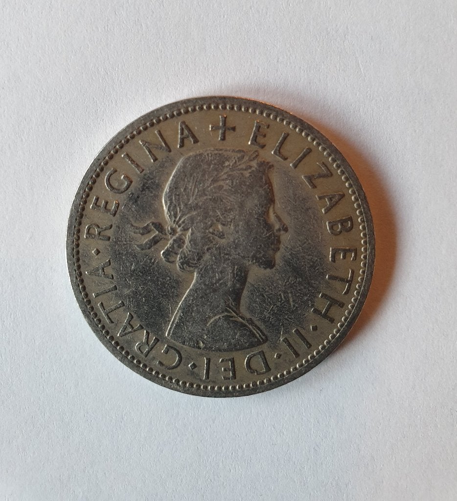 UK Half Crown 1956, Postzegels en Munten, Ophalen of Verzenden, Overige landen, Losse munt